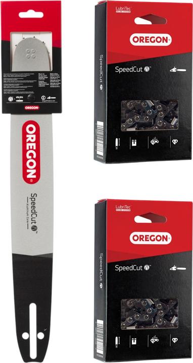 Produktbild Oregon Speedcut Kombo Führungsschiene + 2x Sägekette 38 cm 0,325" 1,3 mm 64 TG ( 561660 ) (Kettensäge, Kettensäge Schwert)