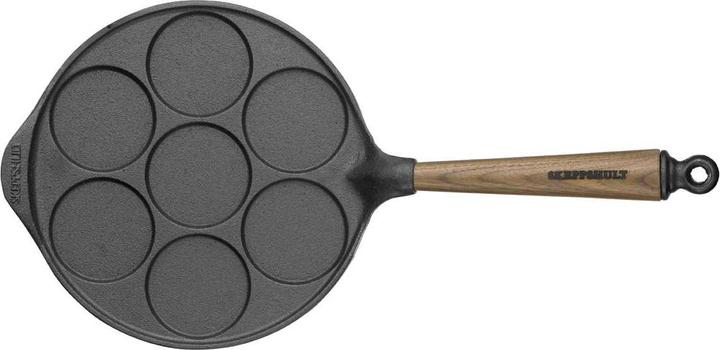 Actual product image Skeppshult Cast Iron Pancake Pan Walnut (24 cm, Pan set + pot set, Cast iron)