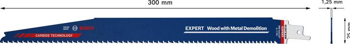 Productafbeelding Bosch Professional Zubehör Expert Hout met Metaal Slopen S 1267 XHM reciprozaagblad, 10 stuks