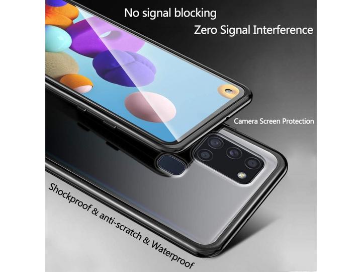 Produktbild G-Case Samsung Galaxy A21s Aluminium Magnetic Glass Case Hülle (Samsung Galaxy A21s)