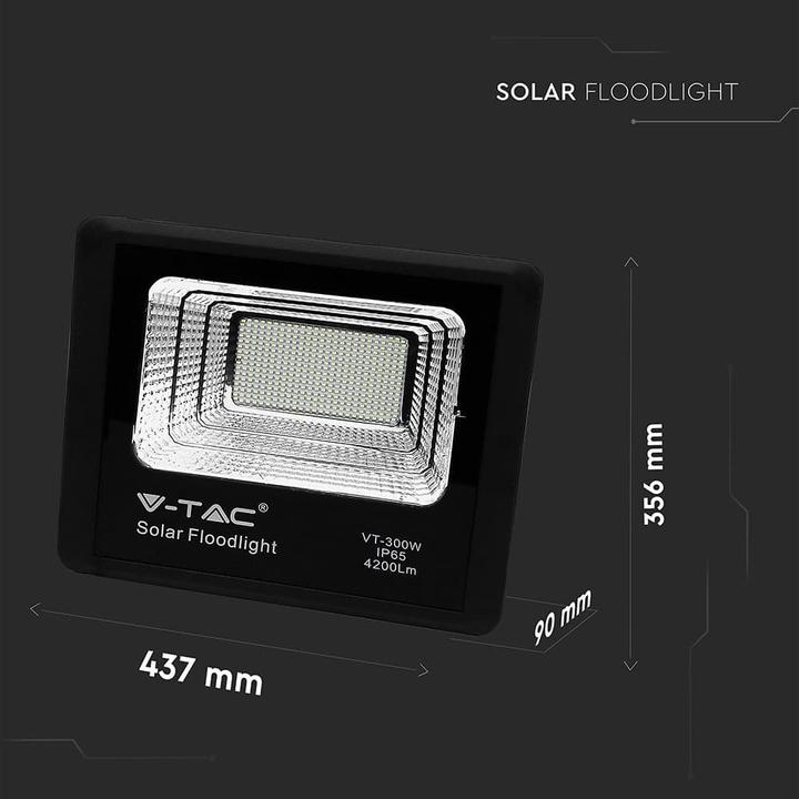 Produktbild V-TAC VT300W 50W Solarpanel LEDFlutlicht 6000K (4200 lm)
