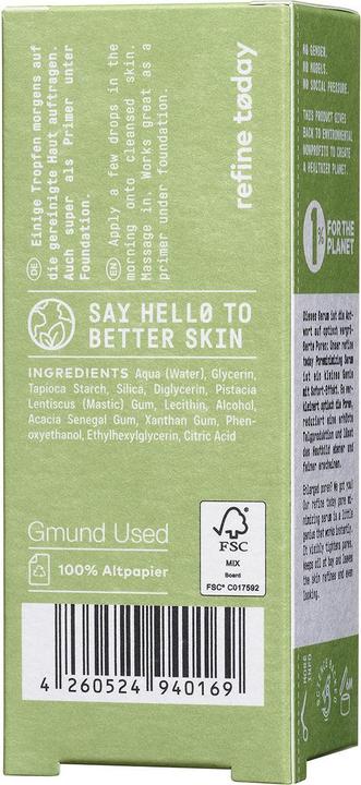 Nährwerte und Zutaten Nø Cosmetics Poreminimizing (20 ml)