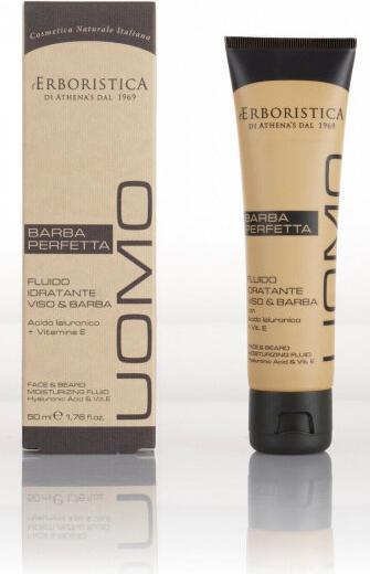 Actual product image L'Erboristica di Athena's L'ERBORISTICA UOMO Moisturising Fluid 50ml Face & Beard Extra Light Texture