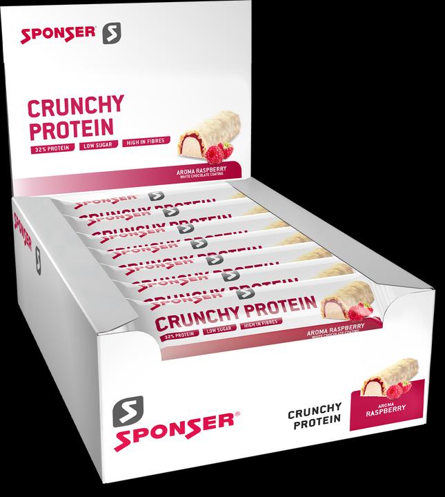 Crunchy Protein 12 x 50 g sports bars (Raspberry, 12 pcs., 600 g)