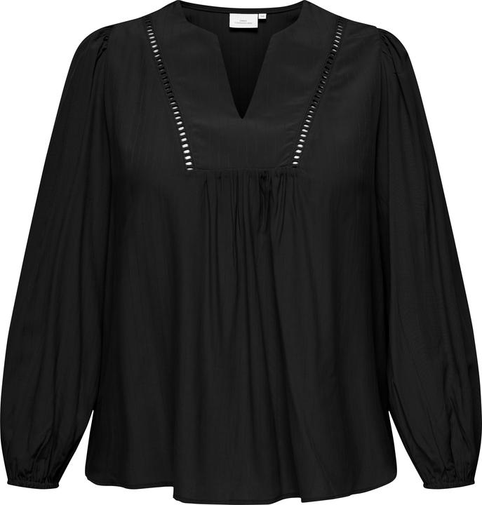 Produktbild Only Normal geschnitten V-Ausschnitt Elastische Bündchen Puffärmel Top Top (50)