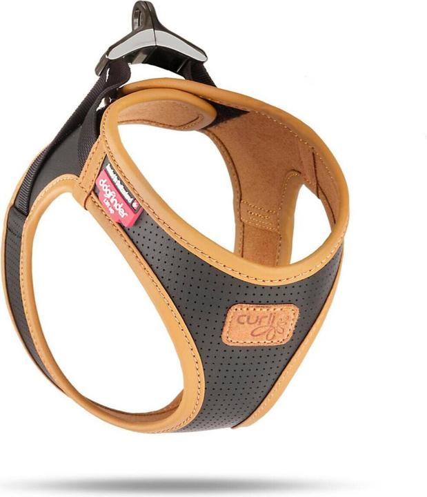 Image du produit Curli Harnais cuir de pomme, 2XS, Noir (XXS, Chien, Général)
