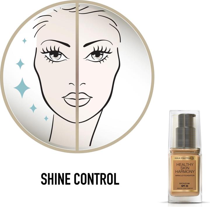 Immagine prodotto Max Factor Armonia della Pelle Sana 30 ml Bottiglia a Pompa Crema 80 Bronzo (80 Bronzo)