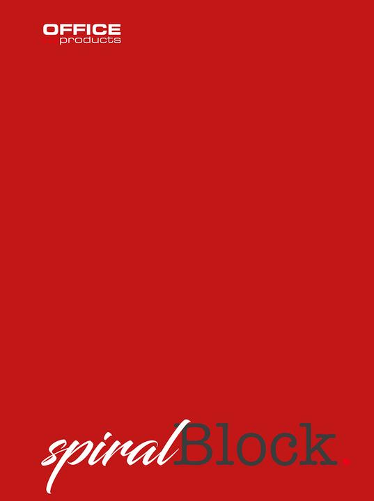 Immagine prodotto Office Products Quaderno Sipral PRODOTTI PER UFFICIO, A4, a righe, 80 fogli, 70g/m?, rosso vino (A4, Righe)