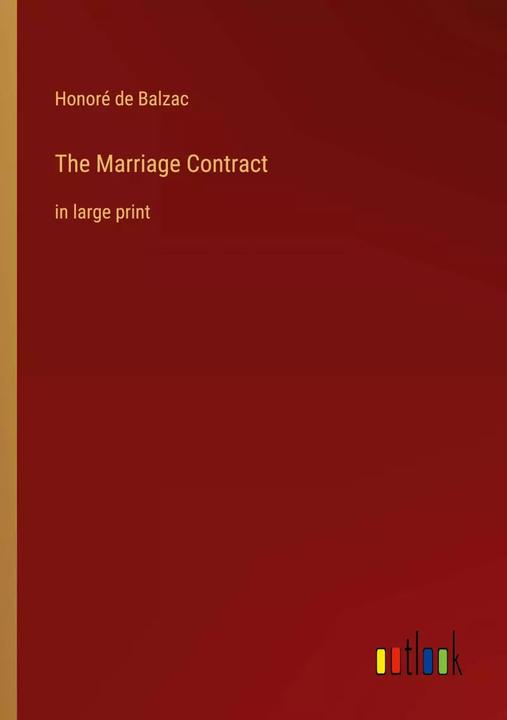 Produktbild The Marriage Contract (Englisch, Honoré de Balzac, 2022)