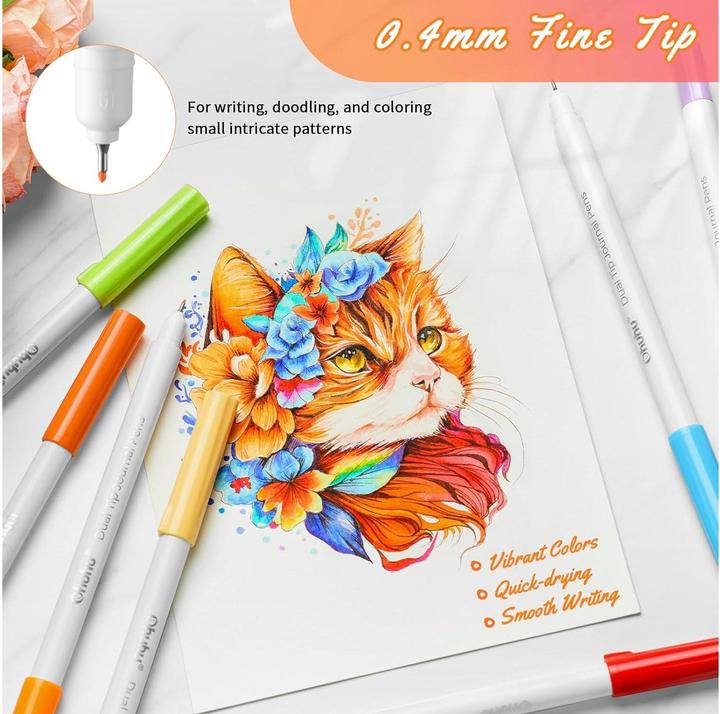 Image du produit Ohuhu Double pointe (Multicolore, 40 x)