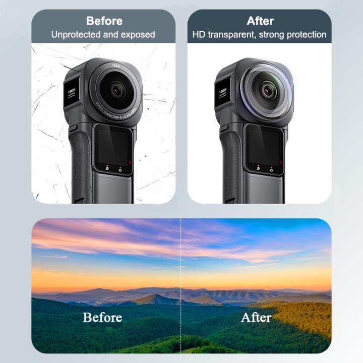Actual product image Puluz Lens Guard PC Protective Cover for Insta360 ONE RS 1-Inch 360 Edition
