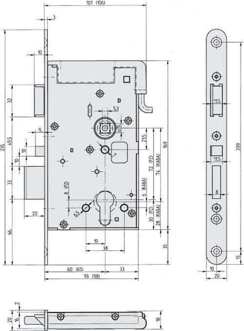 Produktbild Assa Abloy Elektro-Sicherheitsschloss 809 809M12-72A65E4D
