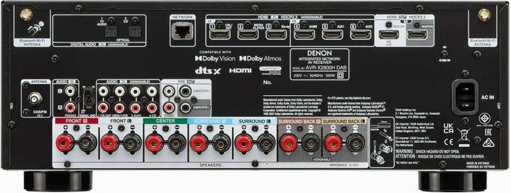 Actual product image Denon AVR-X2800H DAB (7.2 channels, FM, DAB, DAB+, AM)