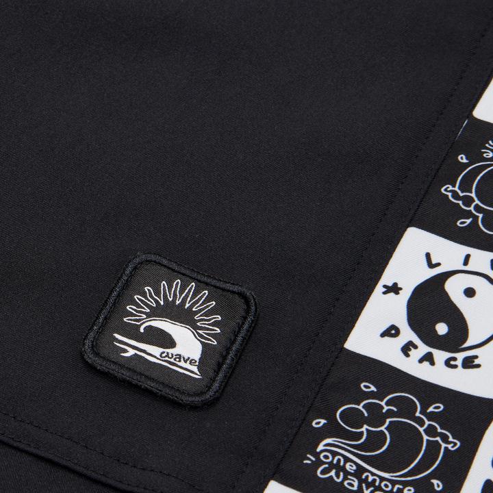 Image du produit Olaian Boardshort surf Garçon - 900 Band noir (10, 11, 12)