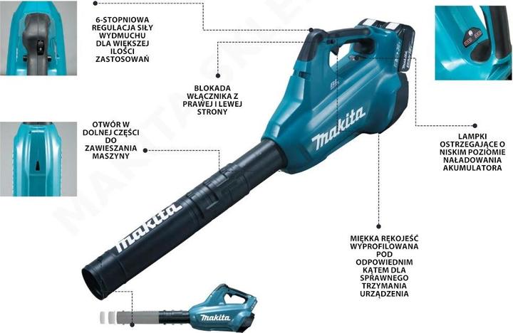 Productafbeelding Makita DUB362Z (Oplaadbare batterij, Bladblazer)