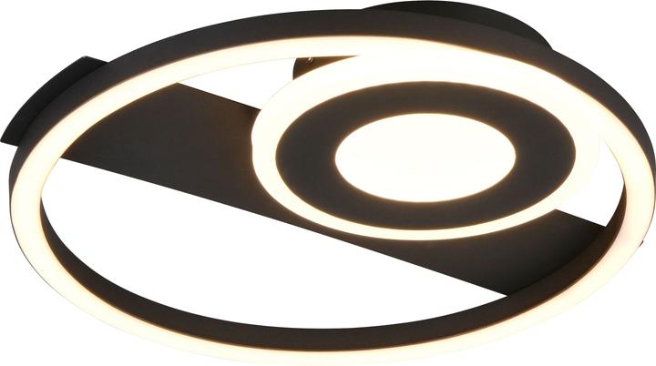 Produktbild Reality LED-Deckenleuchte HORUS, R63671132, 22W, 2500lm, 3000K, schwarz (2500 lm)