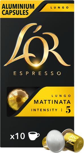 Immagine prodotto L’OR Espresso Capsule di caffè Espresso Lungo Mattinata 10 pezzi (10 x Porta.)