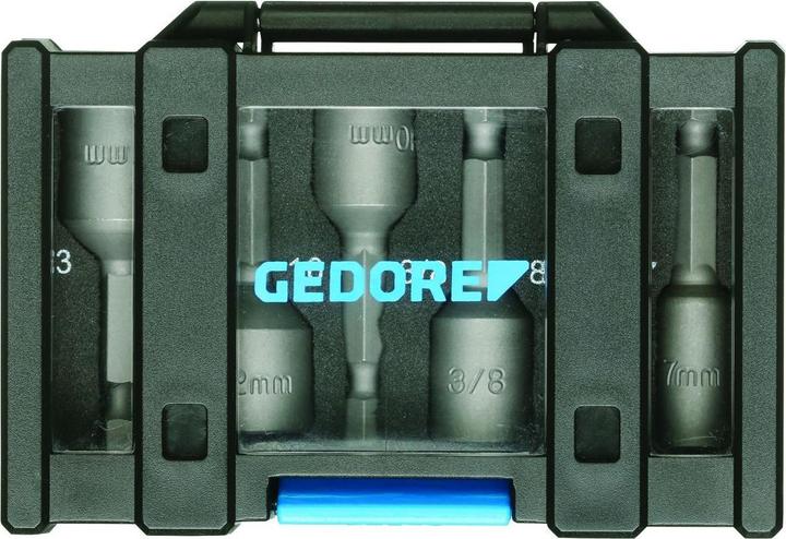 Produktbild Gedore 666-006 Bit-Box Steckschlüssel Maschinenaufnahme 6-teilig (3/8", 1/4")