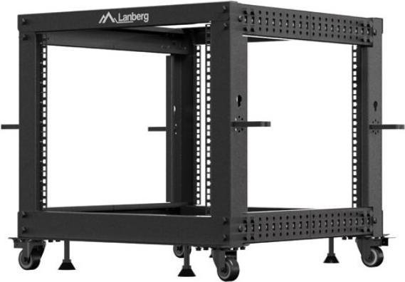 Actual product image Lanberg 19 OPEN RACK 9 HE 600X600-1100 VERSTELLBAR SCHWARZ