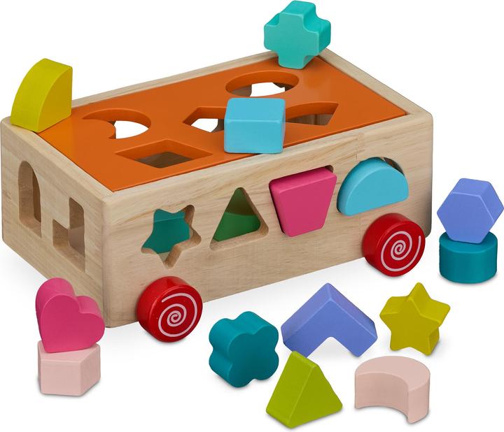 Actual product image Relaxdays Wooden cube