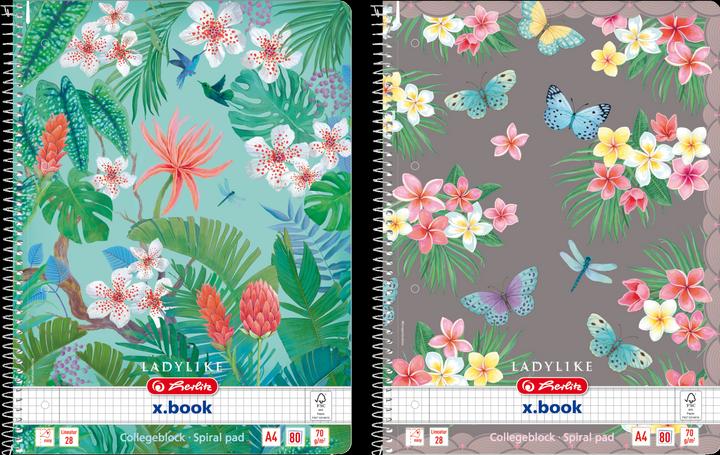 Actual product image Herlitz Spiral notepad A4 Ladylike lineatur 28 FSC-Mix (A4, Checked)