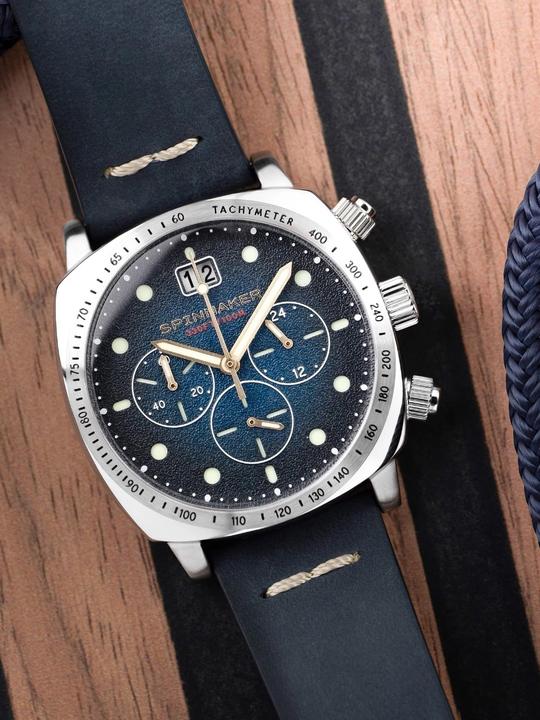 Actual product image Spinnaker SP-5068-03 Hull Chronograph 42mm 10ATM (Chronograph, 42 mm)