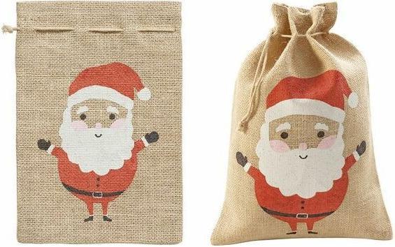 Immagine prodotto Folia Borsa di iuta Babbo Natale (Borsa da regalo, 1 x)