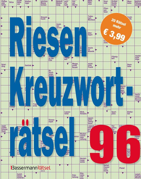 Actual product image Krüger:Riesen-Kreuzworträtsel 96 (German, Eberhard Krüger, 2024)