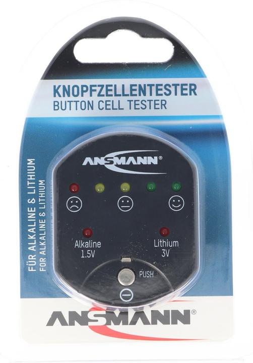 Produktbild Ansmann Batterietester für Alkaline und Lithium Knopfzellen, der Knopfzellentester