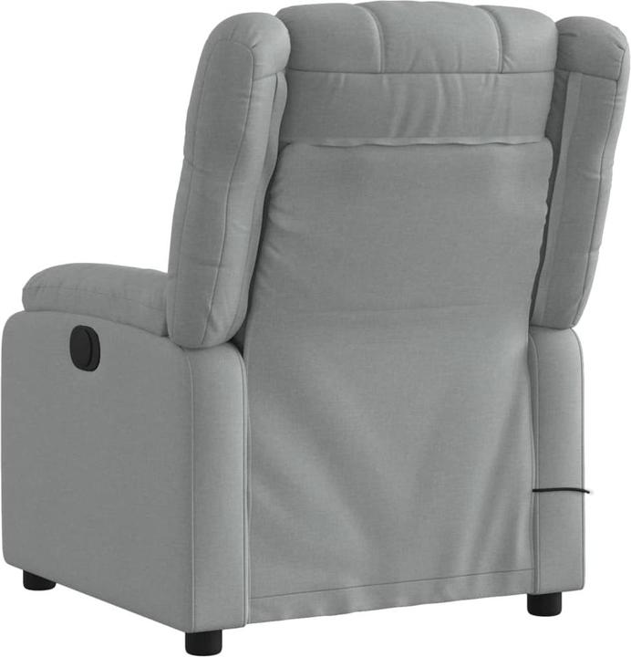 Produktbild VidaXL Massagesessel Hellgrau Stoff,Farbe: Hellgrau,Material: Stoff