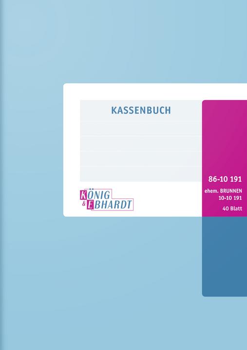 König & Ebhardt Cash book A5 40 sheets paperback (40 x)