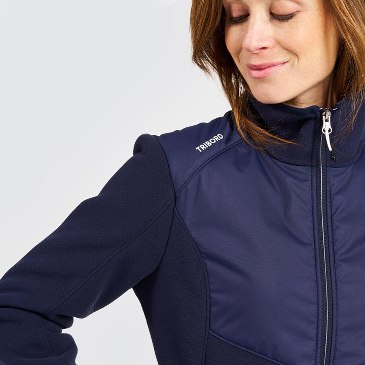 Image du produit Tribord Veste polaire voile femme chaude 500 bleu (L)