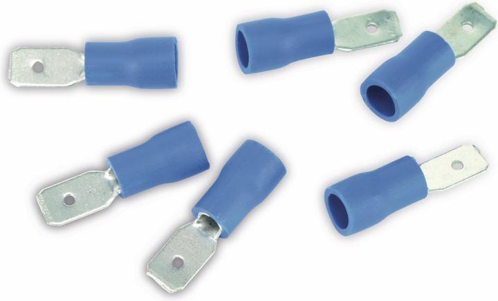 Produktbild Eneroid Flachstecker, 4,8mm, blau, 10 Stück