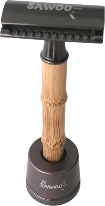 Produktbild Sawoo Rasierhobel Bamboo aus Messing u. Bambusholz inkl. 10 Rasierklingen