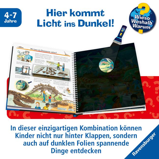 Produktbild Ravensburger Wieso? Weshalb? Warum? Leuchte und entdecke: Dinosaurier (Deutsch, Susanne Gernhäuser, Sebastian Coenen, 2023)