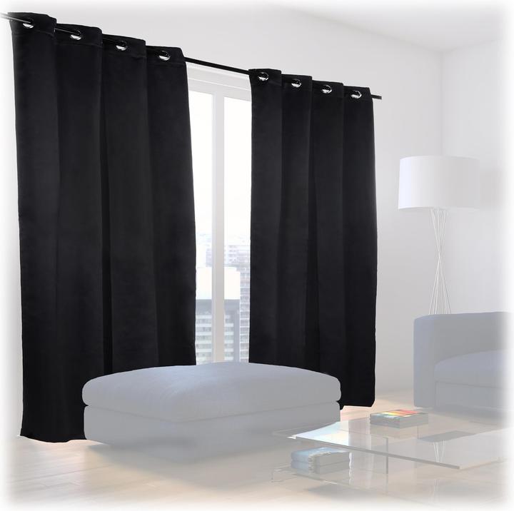 Immagine prodotto Relaxdays Tende oscuranti con anelli set da 2 (135 x 245 x 0,5 cm)