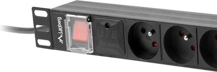 Produktbild Lanberg PDU 19inch 1U 16A 6x FR 2m
