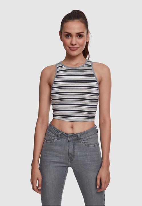 Actual product image Urban Classics Ladies Rib Stripe Cropped Top (L)