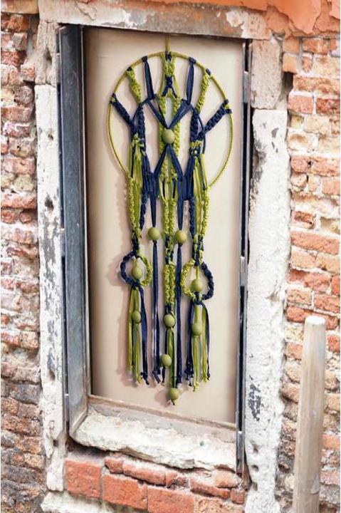 Image du produit Glorex Bandes de macramé de laine 250 g, vert (125 m)