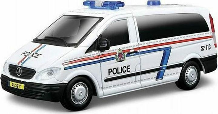 Actual product image Bburago Mercedes Vito Police, various types 1:50 (275913)