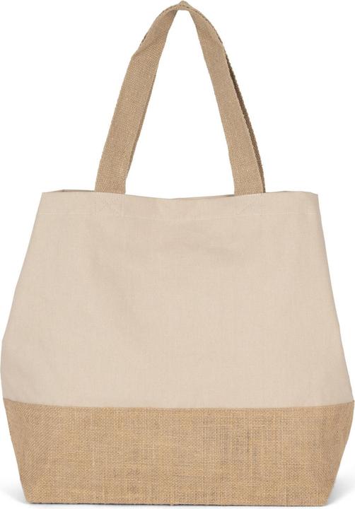 Kimood Tote bag Baumwolltuch und Jute