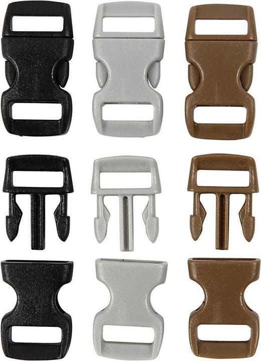 Image du produit Creativ Company Klickverschluss 29 mm x 15 mm, Lochgrösse 3 x11 mm,100 Stück
