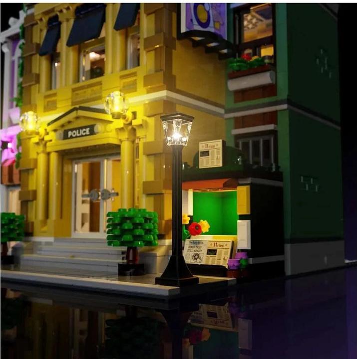 Actual product image Light my bricks LMB 2.0 LEGO® 10278# Police Station Light Kit