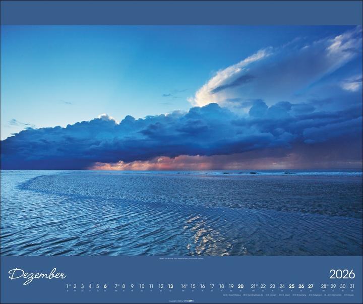 Produktbild Nordsee Kalender 2026 (55 x 46 cm, Harter Einband, Deutsch)