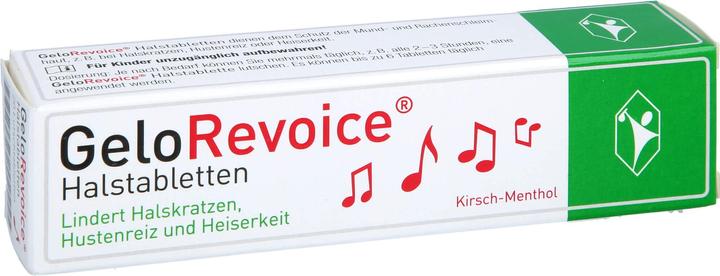 Actual product image GeloRevoice Throat Lozenges Cherry-Menthol, 20 tablets (20 Piece)