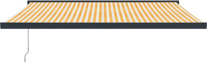 Immagine prodotto VidaXL Tenda da sole a bracci snodabili gialla e bianca 4,5x3 m Tessuto e (3 m)