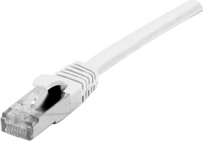 Image du produit Dexlan Câble patch S/FTP, PiMF, Cat.6A (abaissé), blanc, 10,0 m Câble patch compatible 10 Gigabit avec (S/FTP, CAT7, 10 m)
