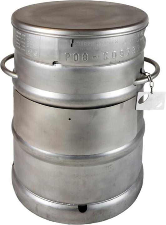 Actual product image Ich-zapfe Barbecue barrel, BBQ grill, beer barrel grill - type GF501 (36 cm, Grill pan, Cast iron)