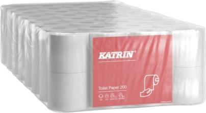 Produktbild Katrin Toilettenpapier Classic 200 2-lagig 25 m 64Rollen/Karton 181402 - (64 Rollen pro Karton)