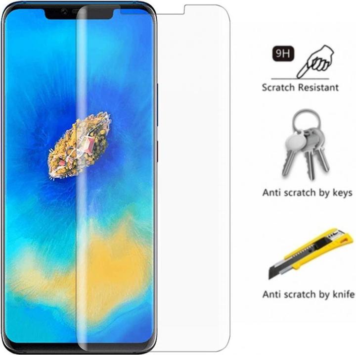 Produktbild Screenguard Huawei Mate 20 Pro Panzerglas Schutzfolie Case Friendly Design (1 Stück, Huawei Mate 20 Pro)